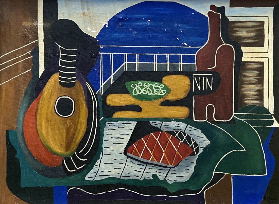 Mid-Century Cubist Still Life Signed & Dated 1954 (1 of 4)