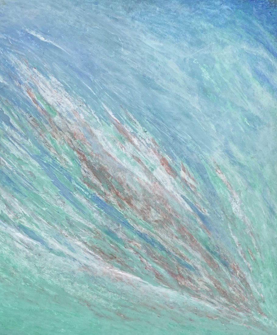 1980's Abstract Expressionist Painting, Gallery Label (1 of 4)