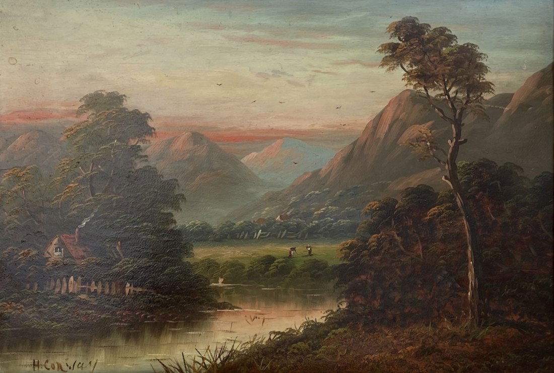 19th Century Hudson River School Landscape, Signed (1 of 4)