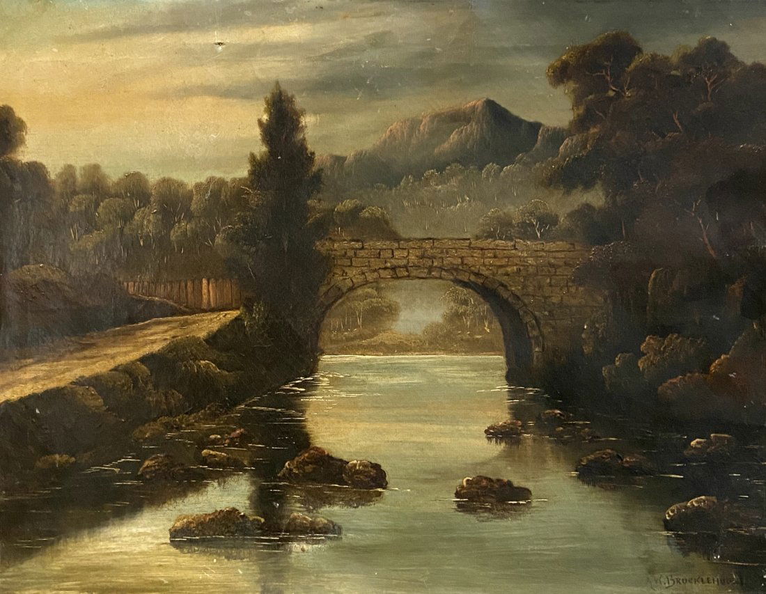 19th Century Hudson River School Landscape, Signed (1 of 4)