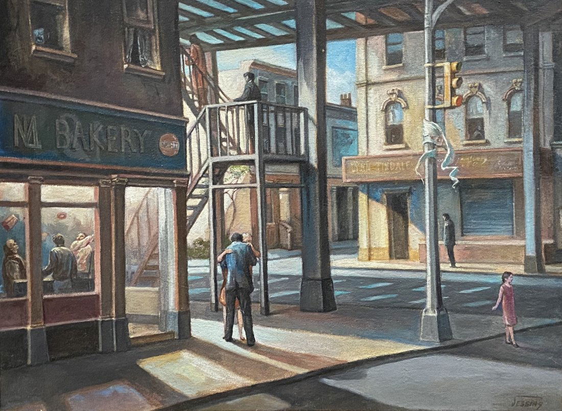 MICHAEL JESSING (20th c, American) Historic City Scene (1 of 5)