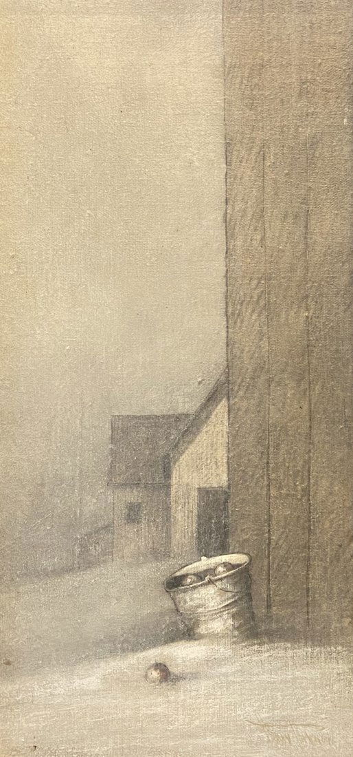 Impressionist Winter Scene, Signed (1 of 4)