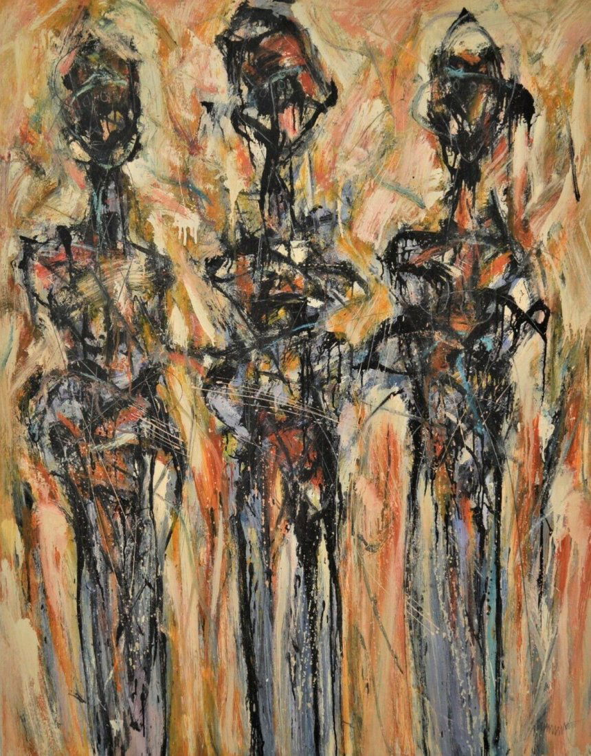 RAIMUNDO GARCIA PARRA (1937-2017, Cuba) Abstract (1 of 5)