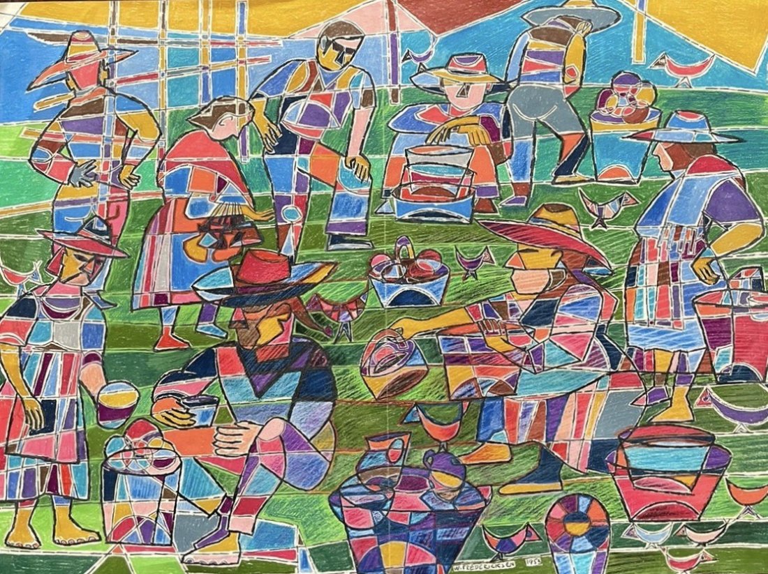 WILLIAM FREDERICKSEN (1914-2010, Norway) Modernist (1 of 3)