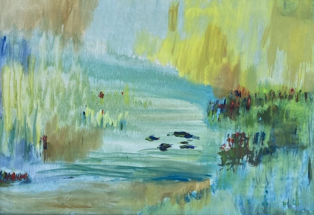 Modernist Landscape, Illegible Signature (1 of 4)