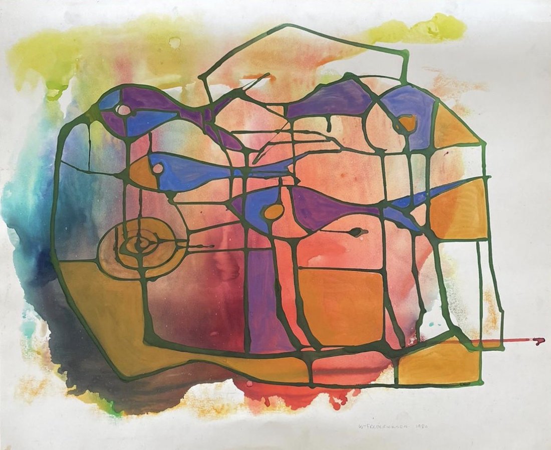 WILLIAM FREDERICKSEN (1914-2010, Norway) Modernist (1 of 3)