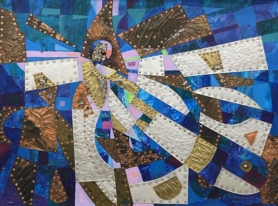 EDWARD GOLDMAN (1924-2012, Massachucetts) Abstract (1 of 4)