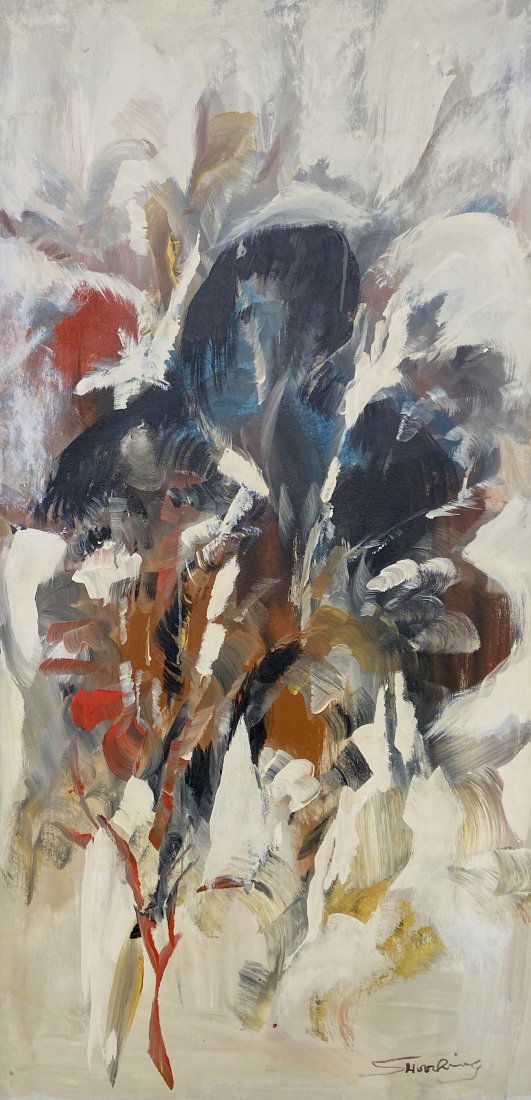 Mid-Century Modern Abstract, Signed (1 of 4)