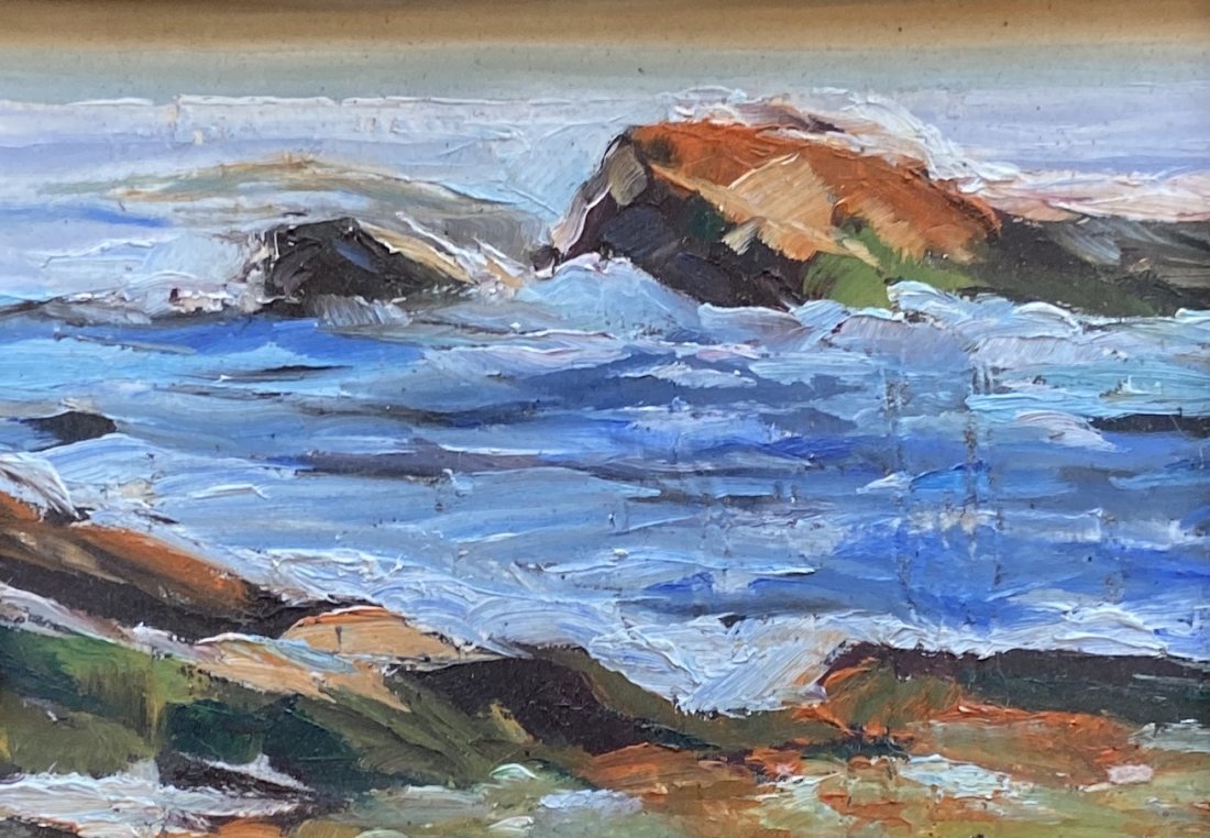 BEN MARCUNE (1935-2018, New York) Impressionist: Oil on board 5 x 7 in, 10 x 12 in (framed)
