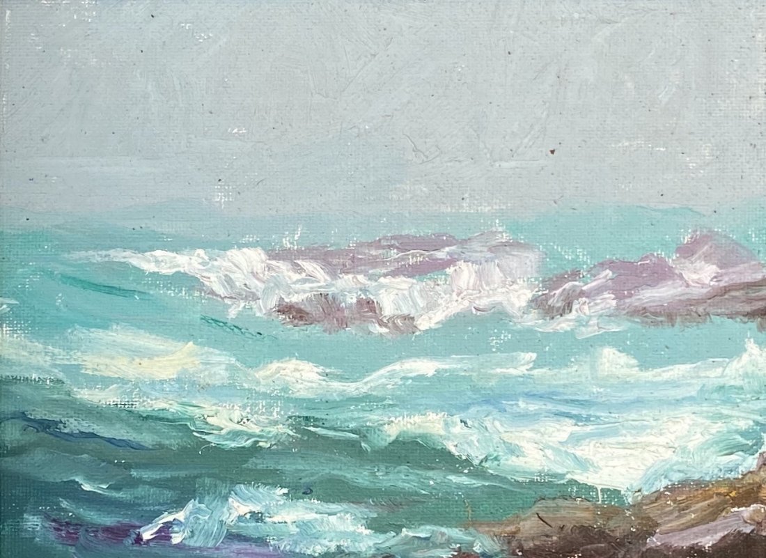 BEN MARCUNE (1935-2018, New York) Impressionist: Oil on board 6 x 8 in, 9 x 11 in (framed)