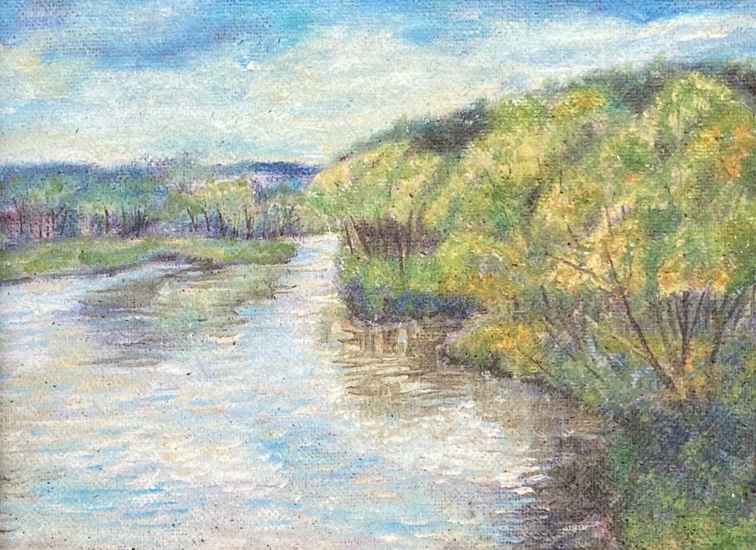 BEN MARCUNE (1935-2018, New York) Impressionist: Oil on board 6 x 8 in, 10 x 12 in (framed)