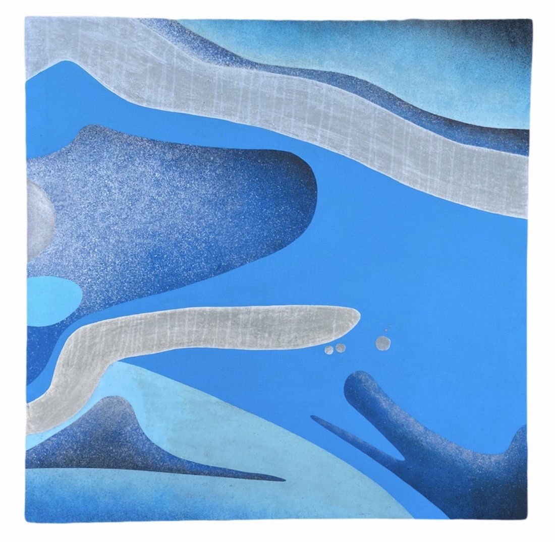 Large 1970's Abstract, Signed (1 of 2)