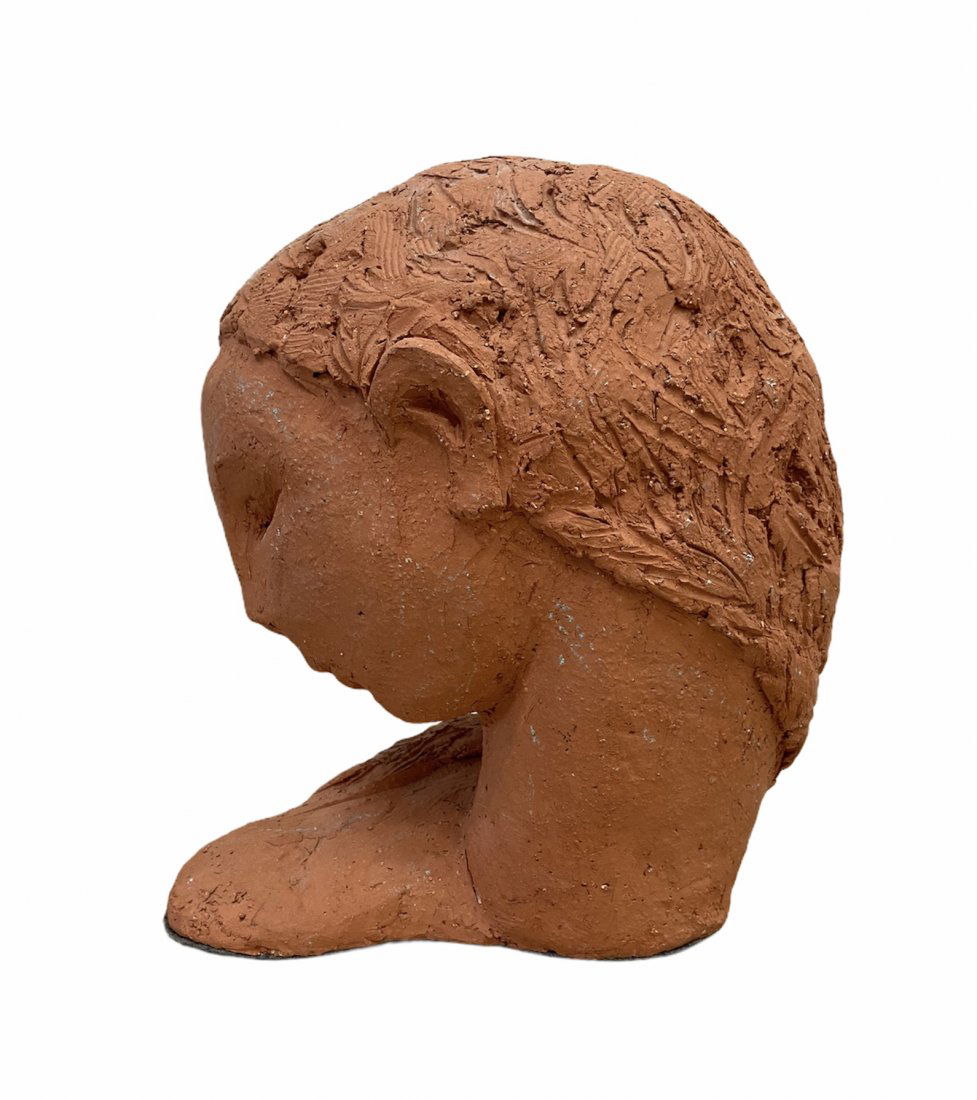 Studio Pottery Modern Bust Of A Woman, Signed (1 of 3)