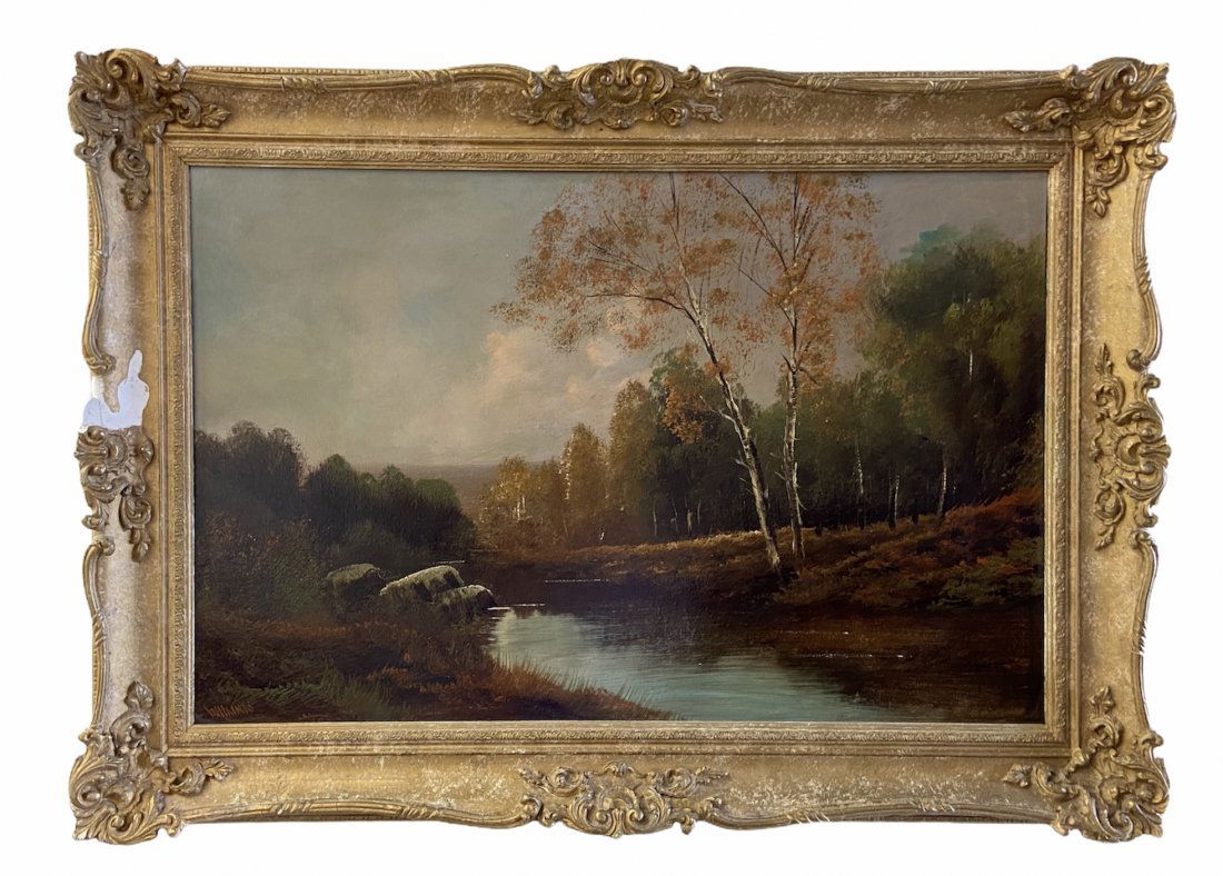 American Impressionist Hudson River School Landscape (1 of 2)
