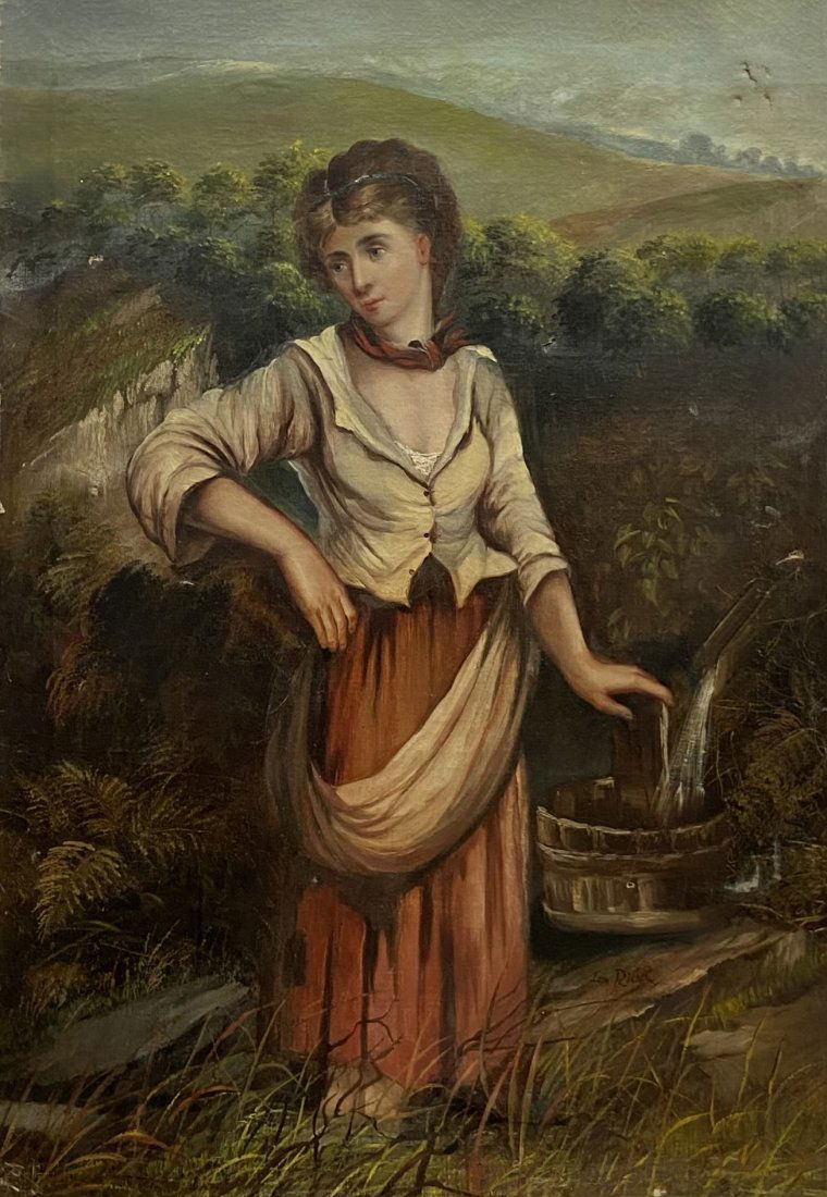 LEON RICHET (1847-1907, French) Fetching Water (1 of 3)