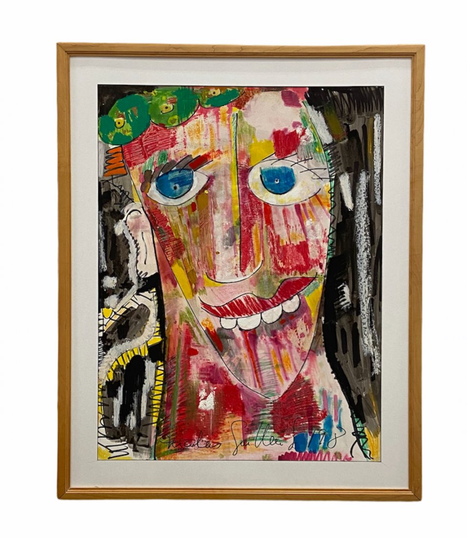 NICOLAS GUILLEN LANDRIAN (1938-2003, Cuba) Abstract (1 of 1)