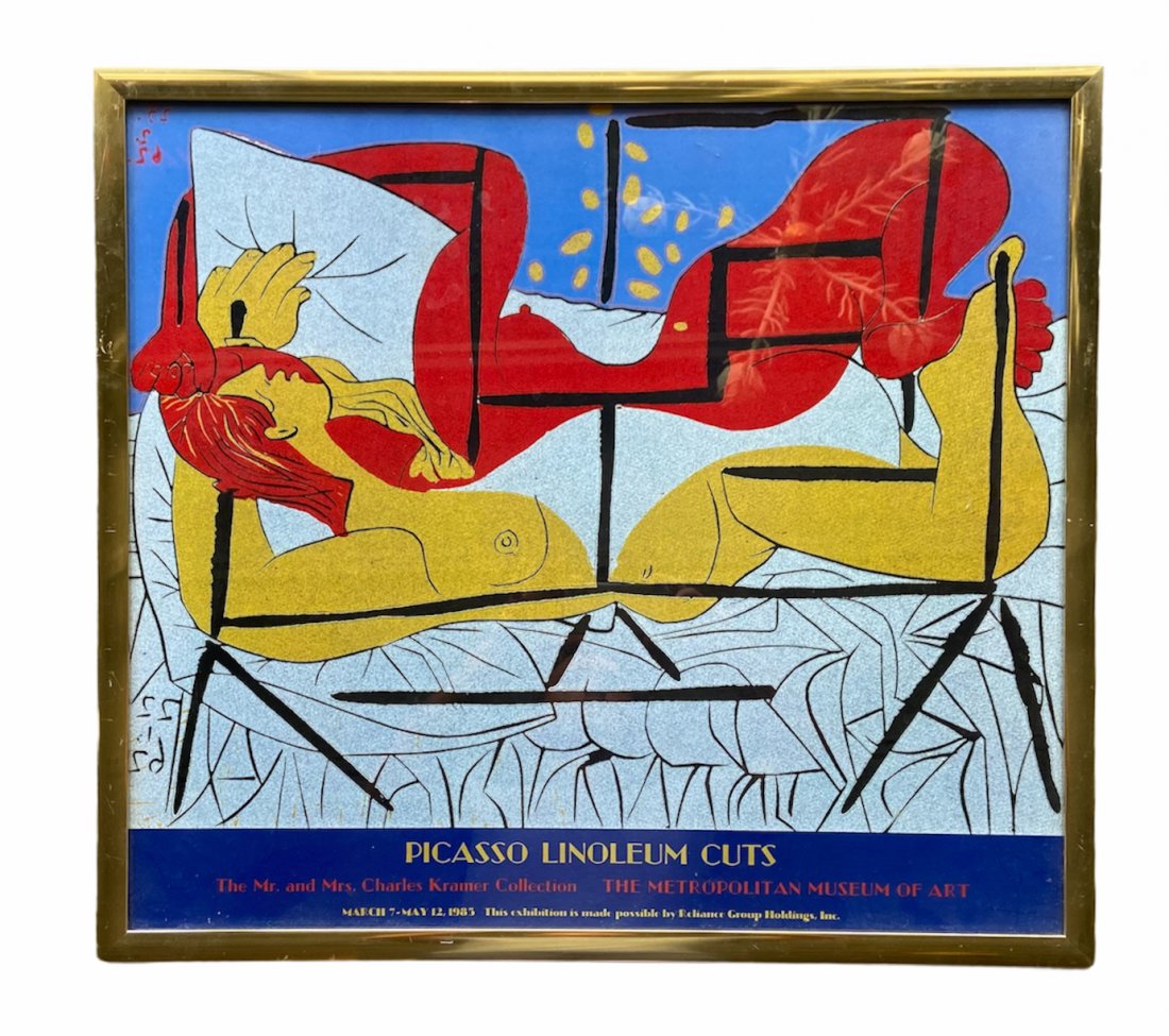 Pablo Picasso Linocuts Exhibition Poster 1983 (1 of 2)