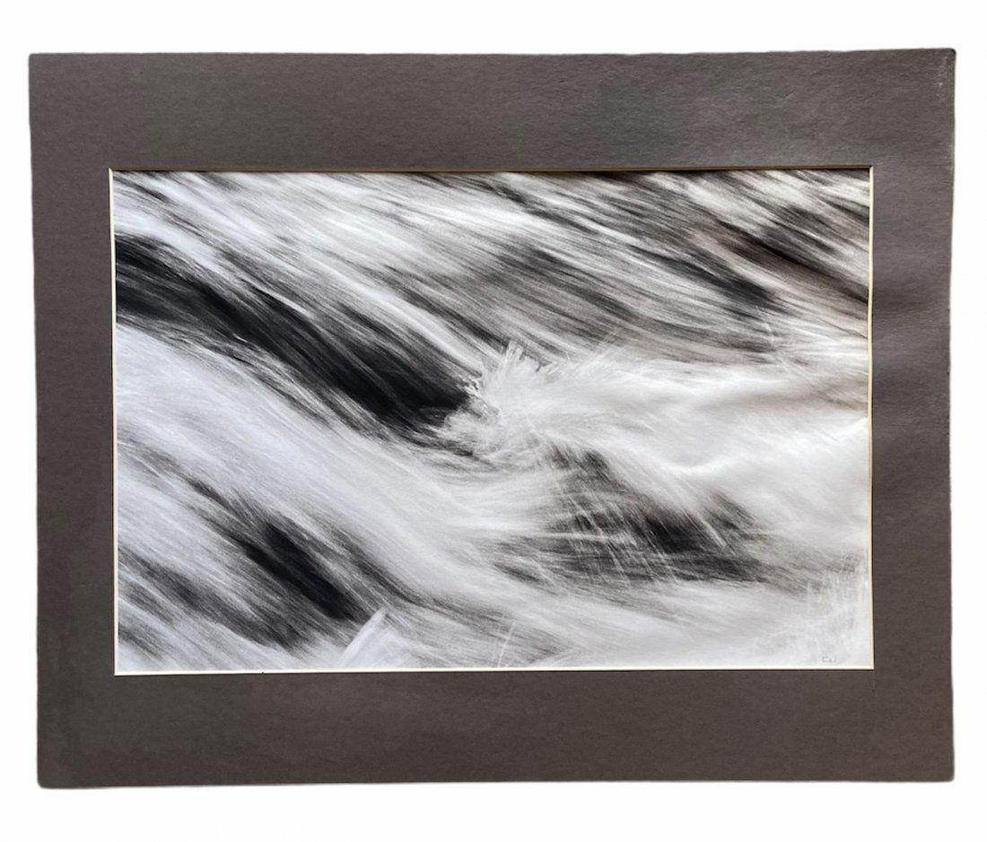 "Blue Sheets", Signed Contemporary Abstract Photograph (1 of 3)