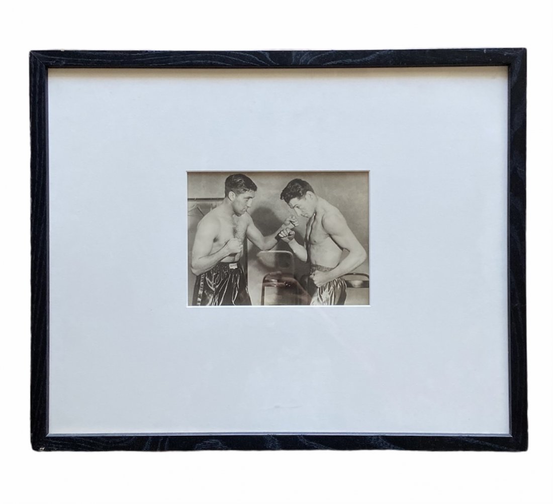 Dundee & Harvey, New York City Boxing Photo: Vince Dundee Vs Lee Harvey. 6 x 8 in., 17 x 21 in. (framed)