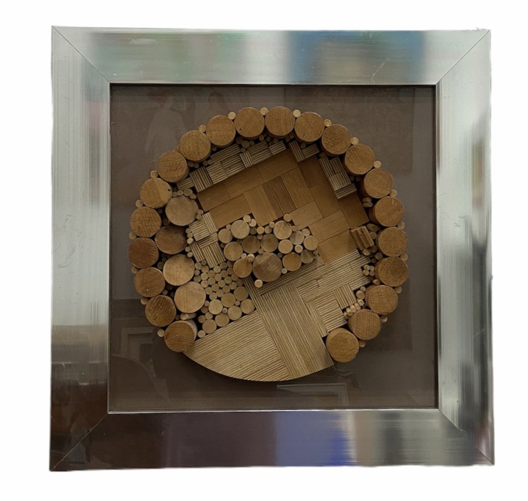 GREG COPELAND Wood Dowel Wall Sculpture (1 of 2)