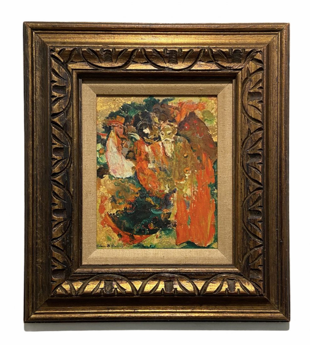 HELEN POWNALL (20th, American) Figural Abstract (1 of 3)