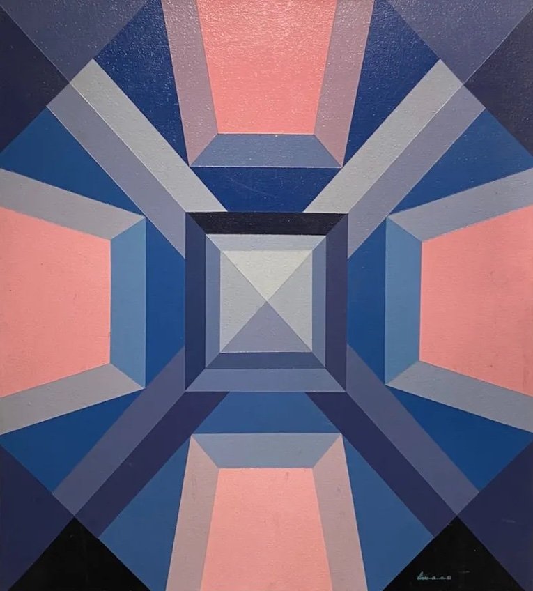 PANOS GEORGE GHIKAS (b. 1924, Greek) Abstract (1 of 3)