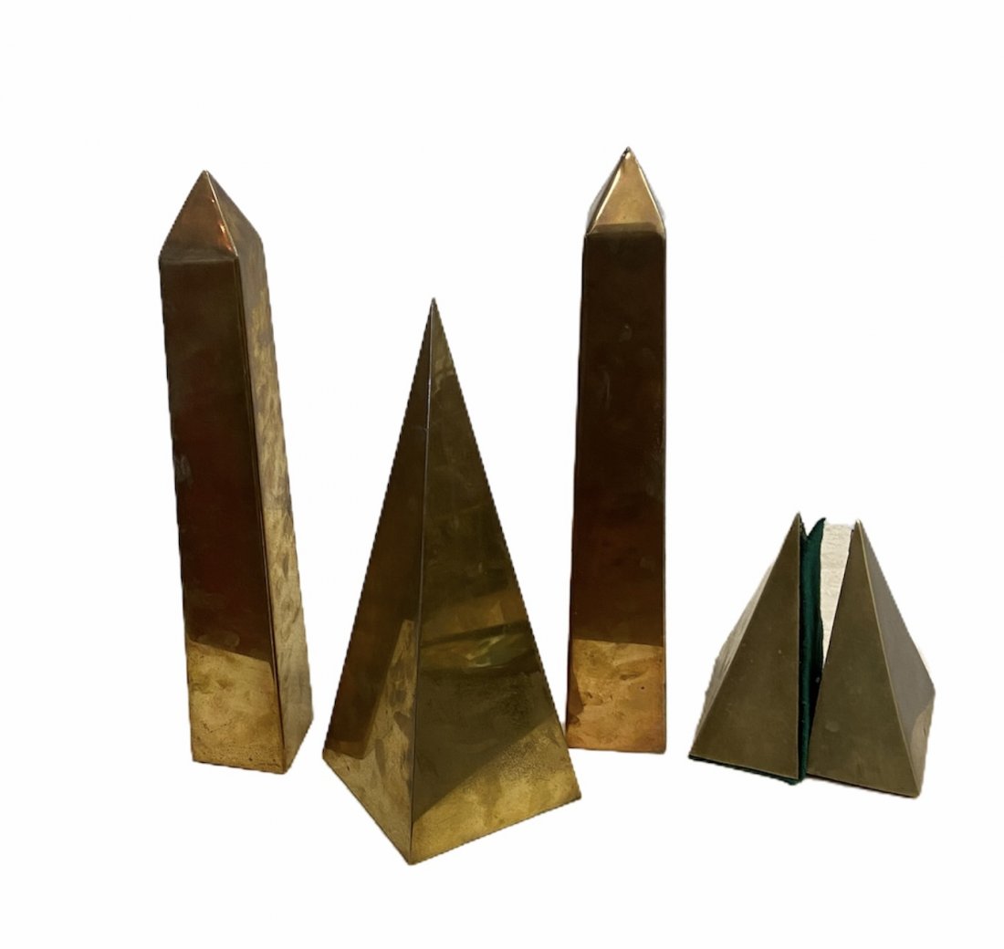 Mid-Century Brass Decorative Desk Objects Made Spain (1 of 5)