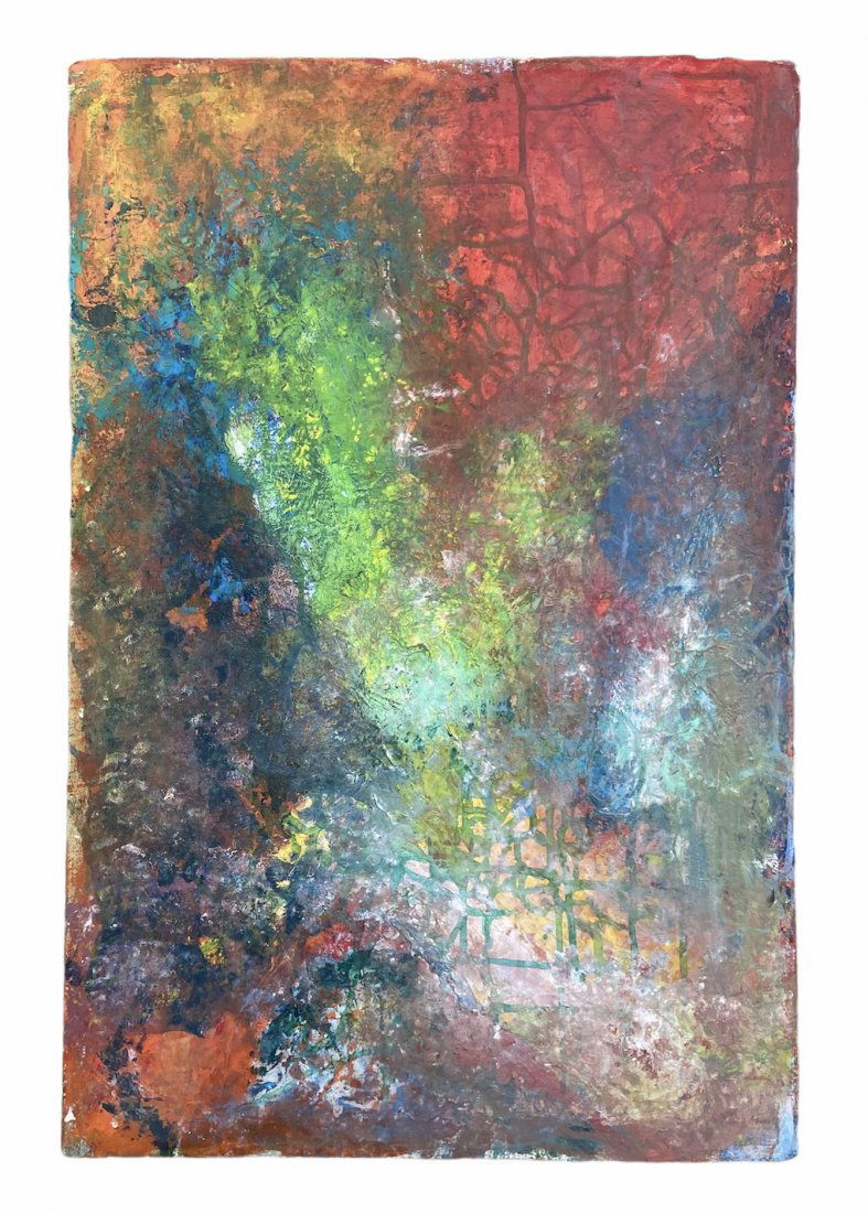 Mid-Century Modern Colorful Abstract, Unsigned (1 of 2)