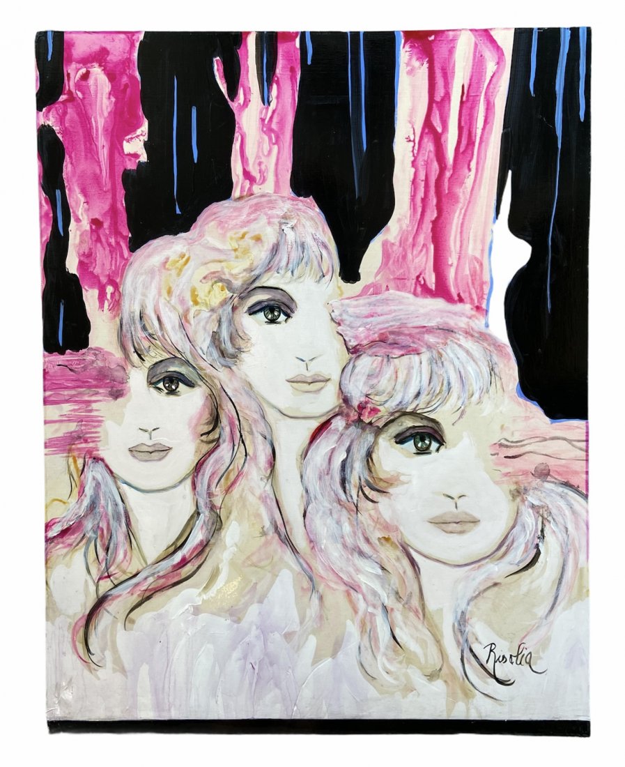 SONIA RISOLIA (20th c, Florida) Three Figures (1 of 2)