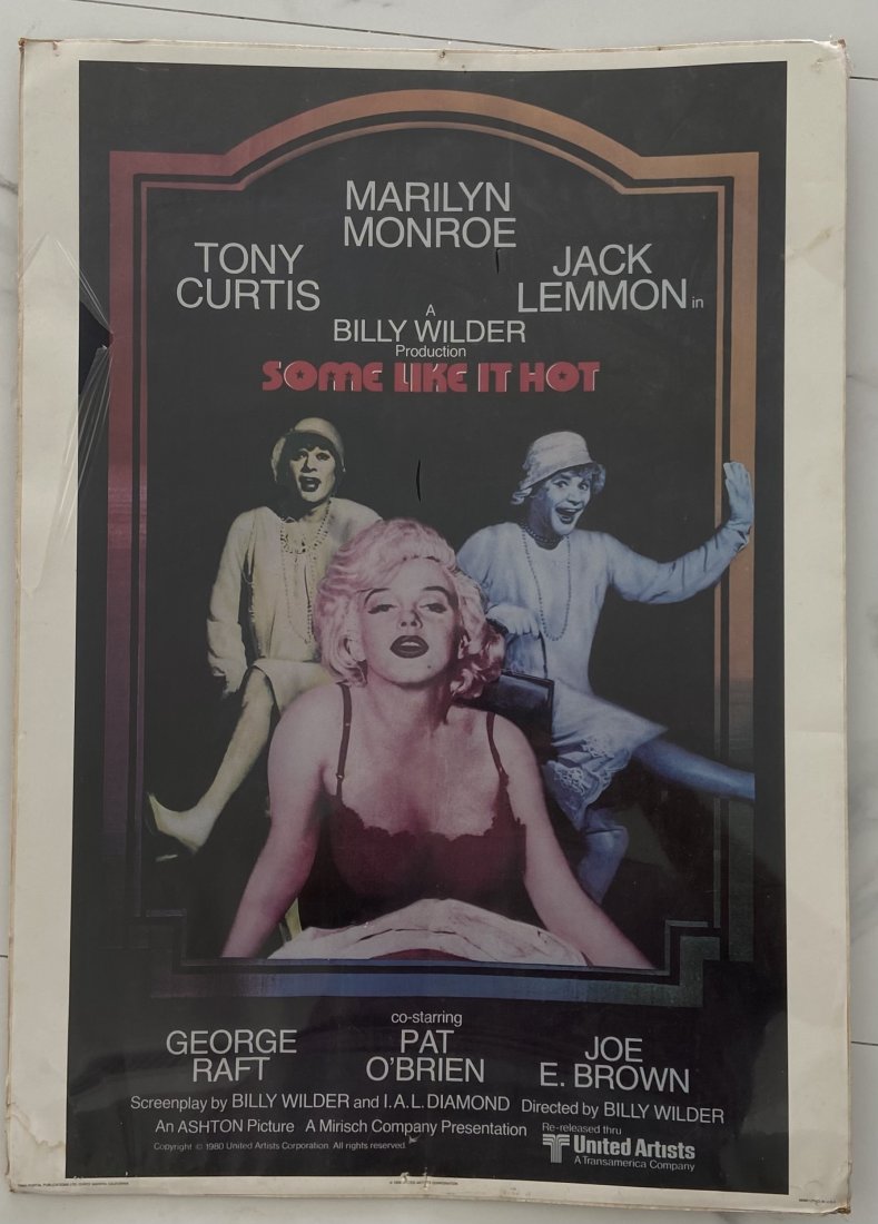 Marilyn Monroe, Some Like It Hot 1958 Movie Poster (1 of 2)