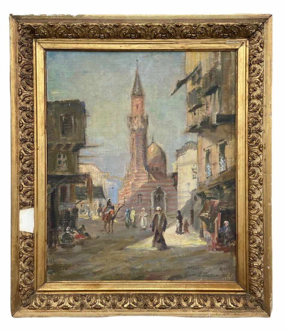EJNAR R. LARSEN (1902-1986, Denmark) Orientalist Scene (1 of 3)