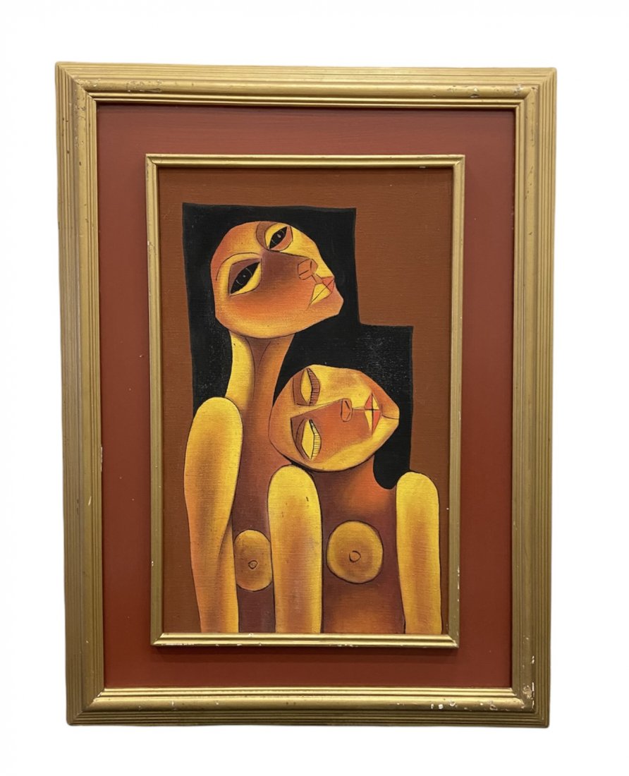 Latin American Cubist Figures, Style Of Guayasamin (1 of 2)