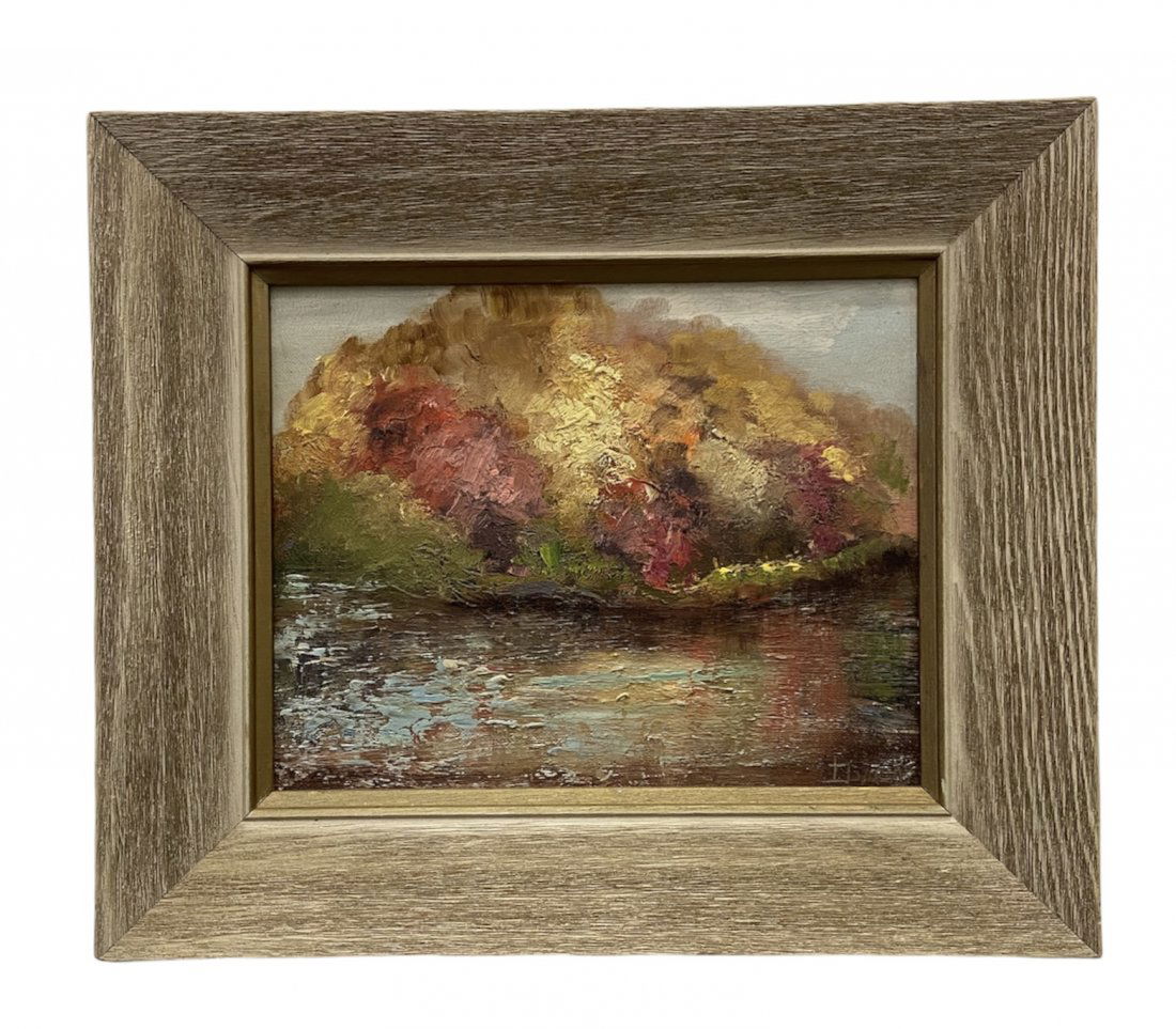 Silver Lake Wisconsin 1960's Impressionist Landscape (1 of 4)