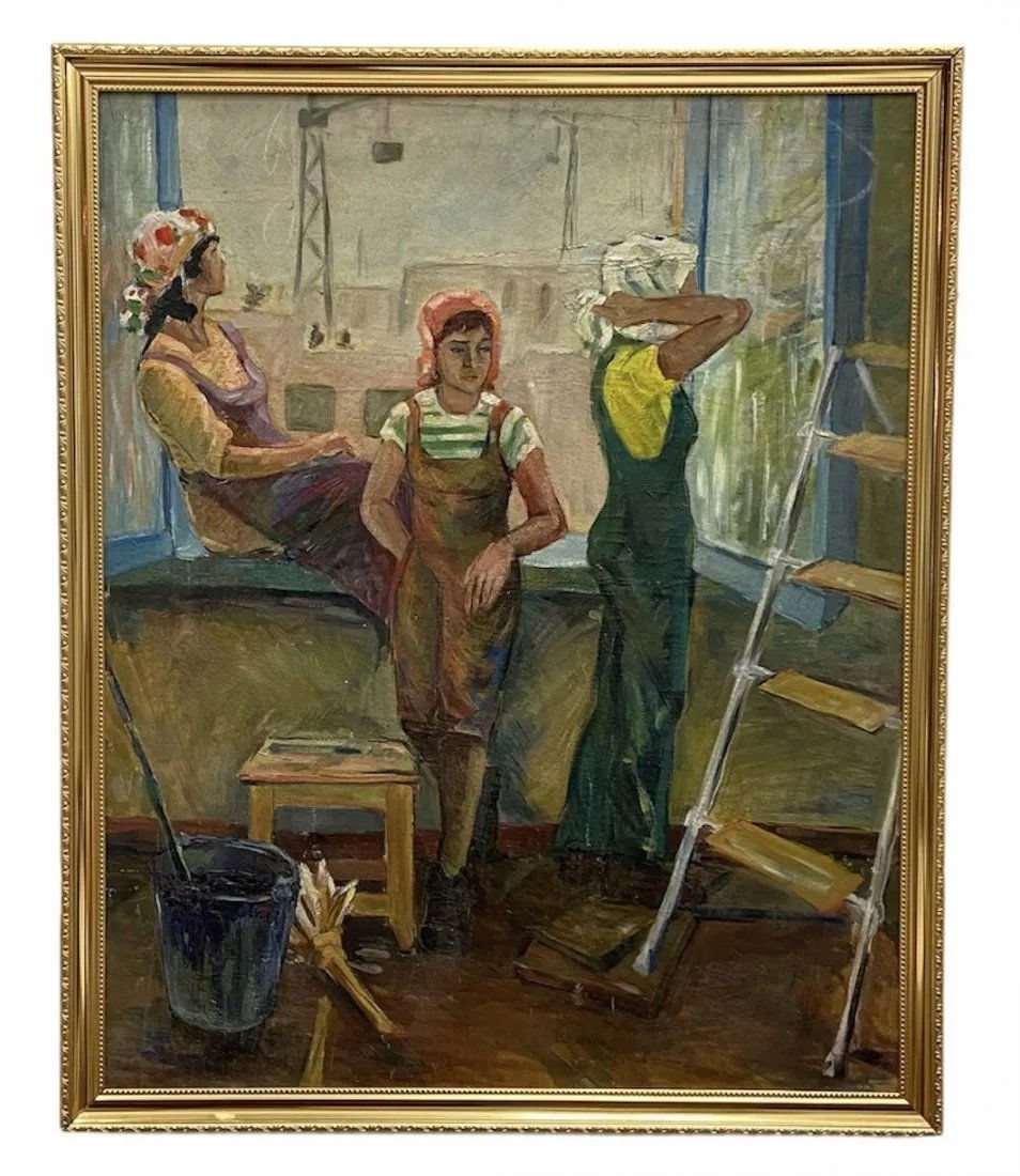 Soviet Realism, Women Taking A Break From Work (1 of 1)