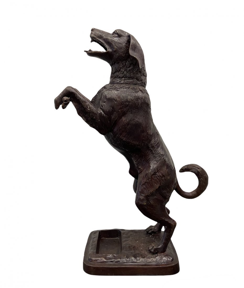 Bronze Maitland-Smith Dog Umbrella Holder (1 of 5)