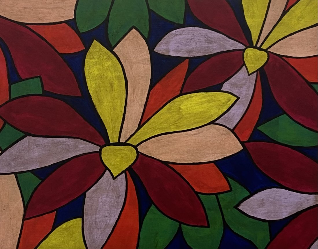 TIM RAY FISHER (b. 1969, Indiana) Flowers: Oil on wood 16 x 20 in