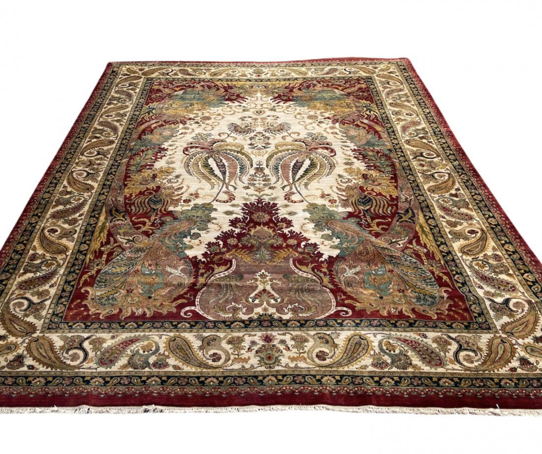 Large Fine Handwoven Indian Rug 120 x 170 in (1 of 12)