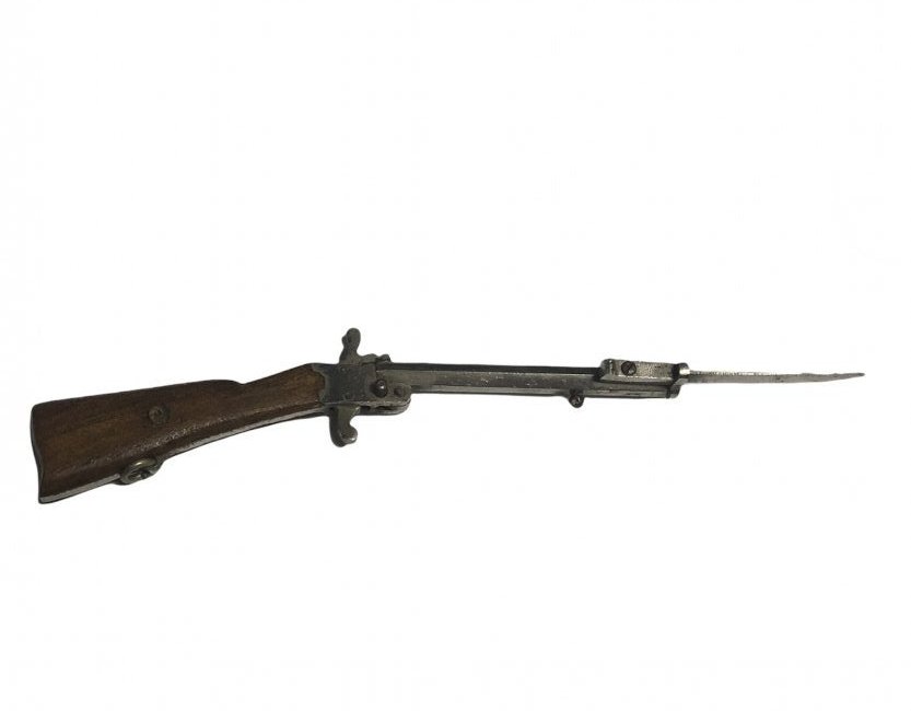 Vintage Pinfire Rifle 5" Berloque Rifle w/ Bayonet: This rifle shoots 2mm and was made in Austria between the late 1890s through the 1930's