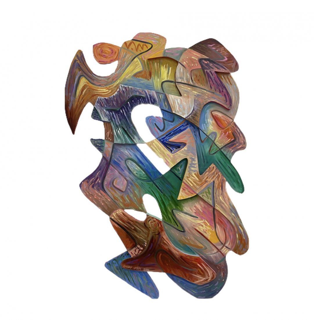 CARSON VICENTI (20th c, Native American) Large Abstract (1 of 5)