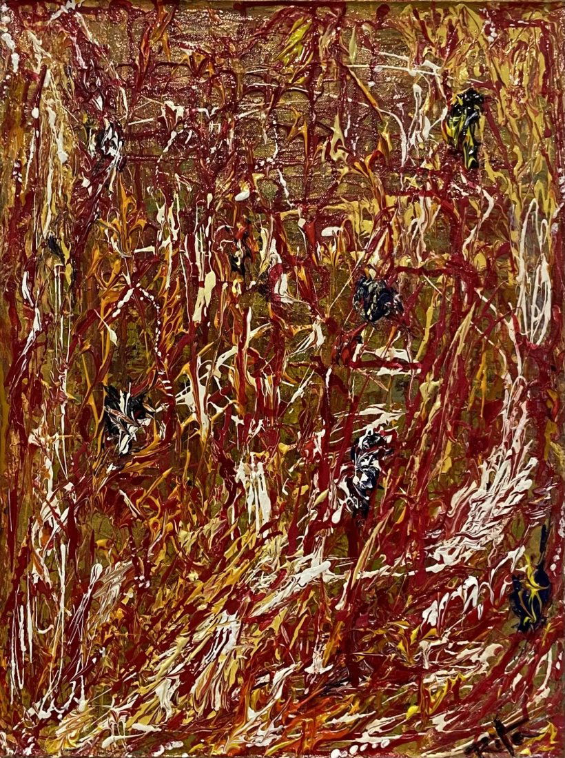 Abstract Expressionist Painting, Signed (1 of 5)
