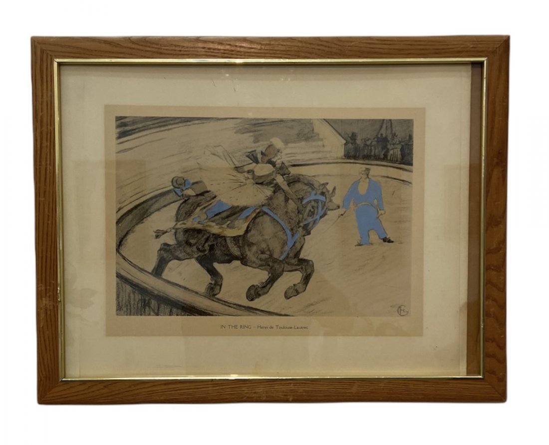 Henri Toulouse-Lautrec, "In The Ring" Lithograph (1 of 3)