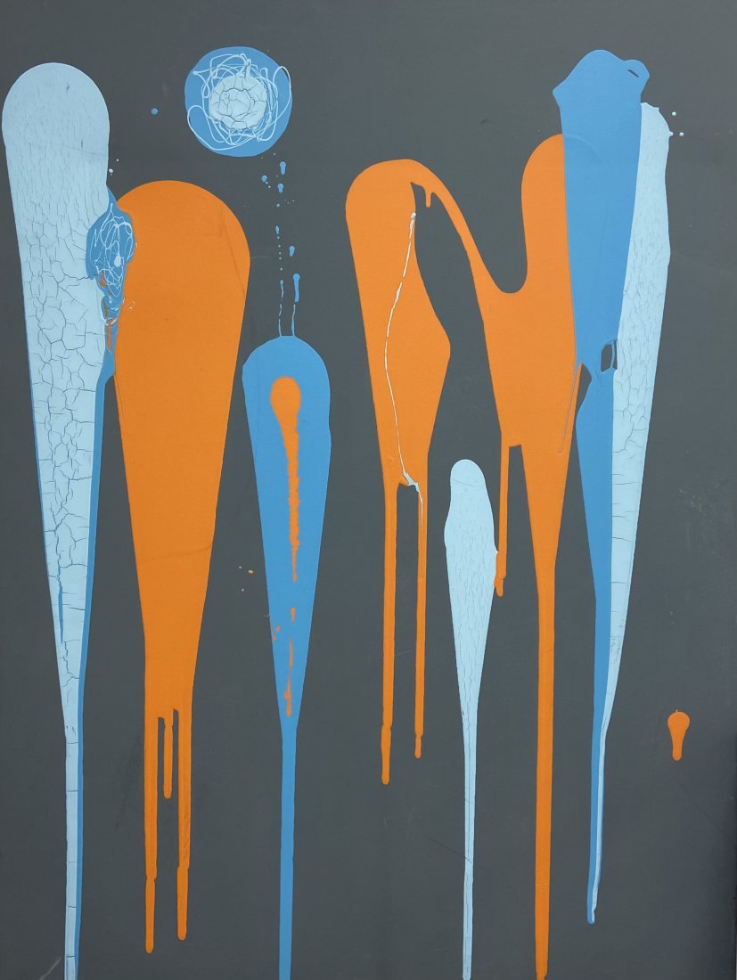 Modern Abstract Drip Painting (1 of 2)