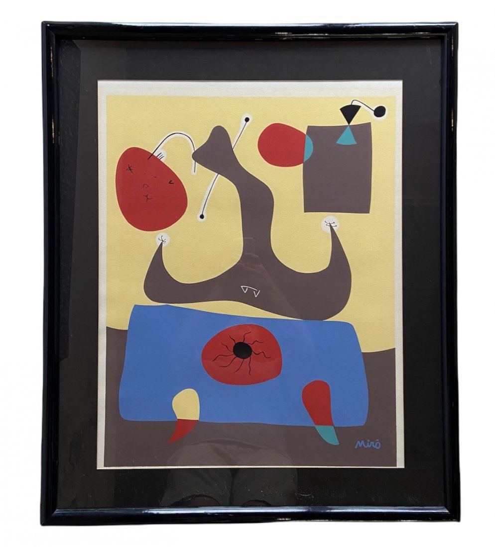 Vintage JOAN MIRO Silkscreen Print, Modern Art (1 of 3)