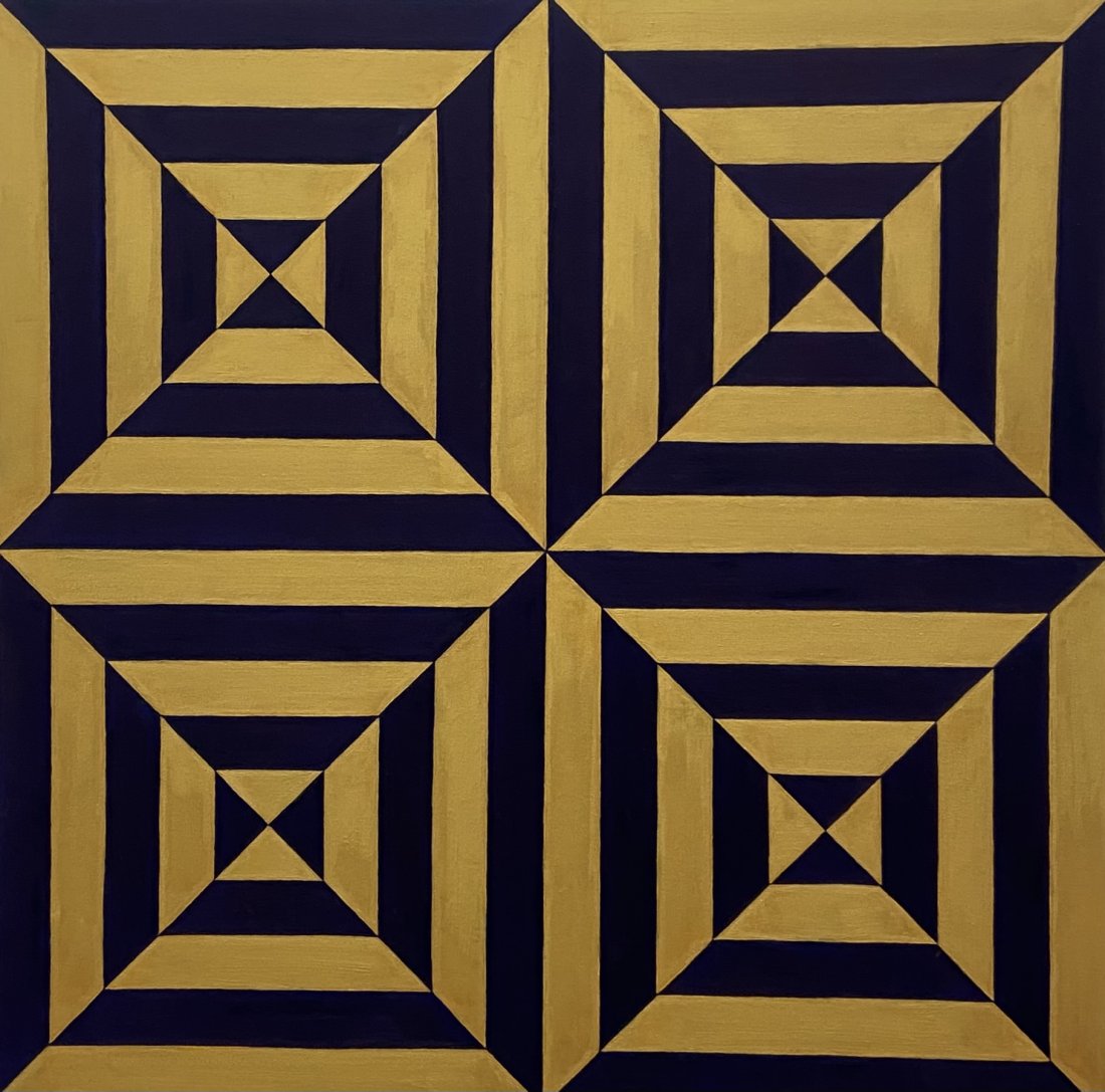 TIM RAY FISHER (b. 1969, Indiana) Op Art Abstract (1 of 3)