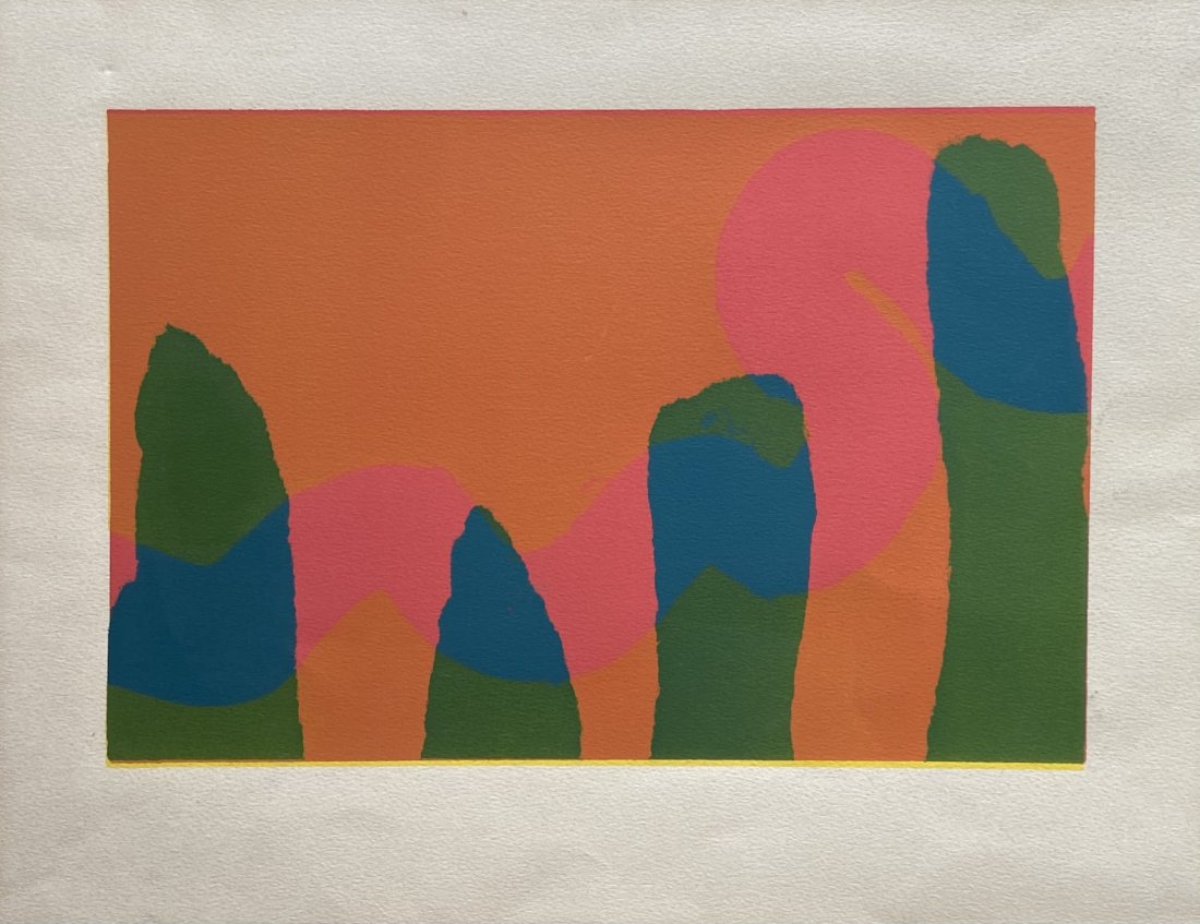 Mid-Century Modern Abstract, Lithograph (1 of 2)