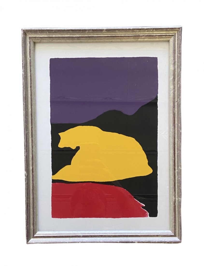 Robert Motherwell Silkscreen Abstract Print (1 of 1)