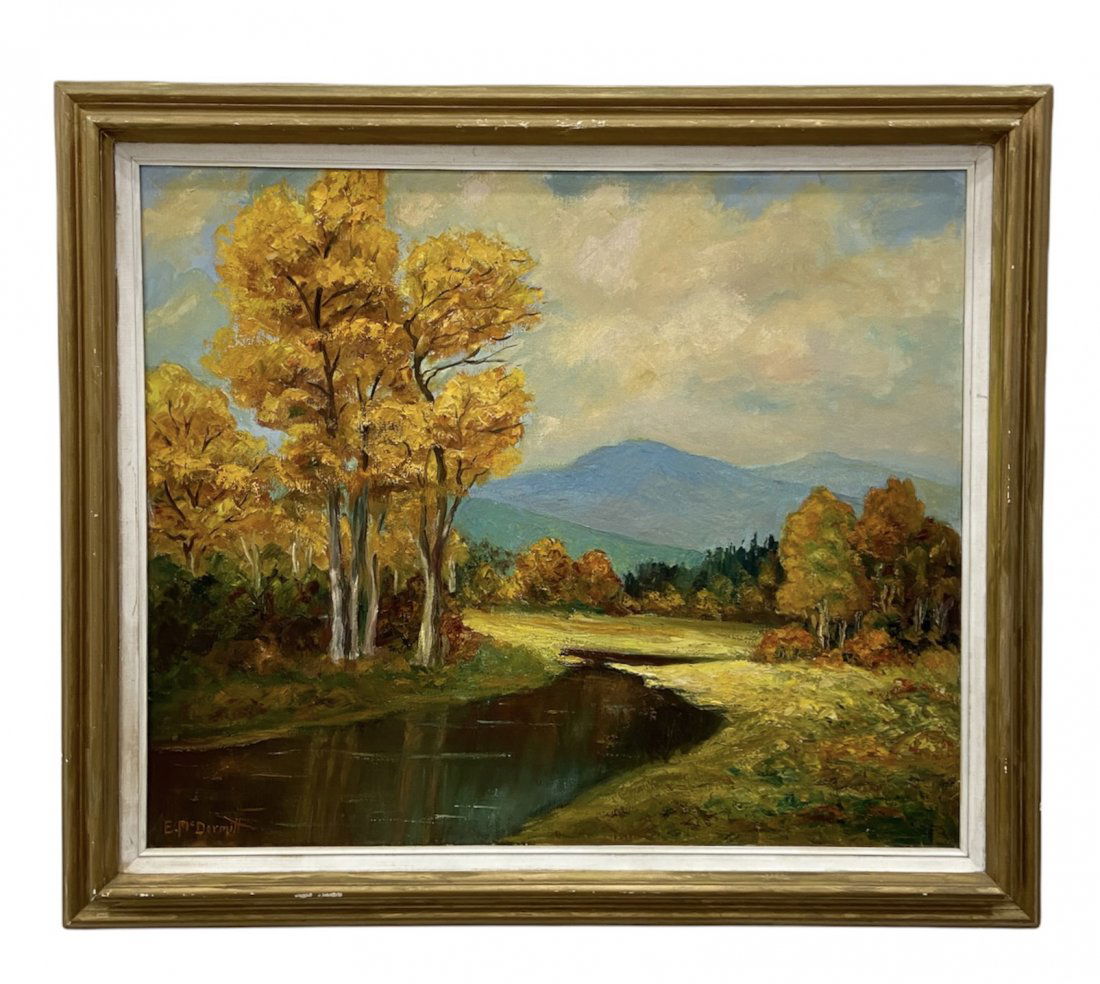 E. McDERMITT, Mountain Landscape Painting (1 of 3)
