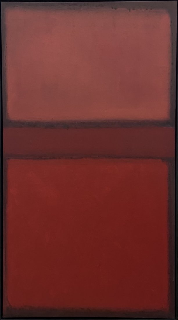 ULYSSES DE SANTI (20th c, Brazil) Red Abstract (1 of 4)