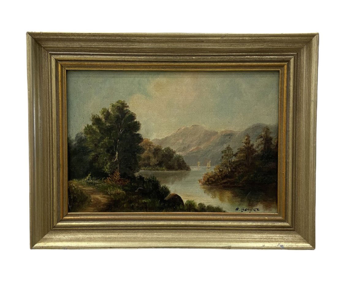 Antique Impressionist River Landscape, Signed (1 of 3)