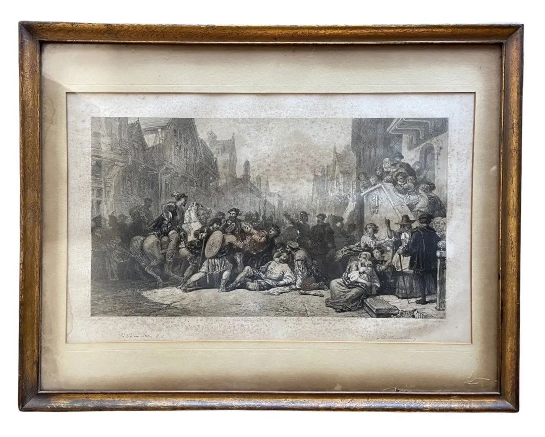 Sir William Shaw Antique Etching (1 of 3)